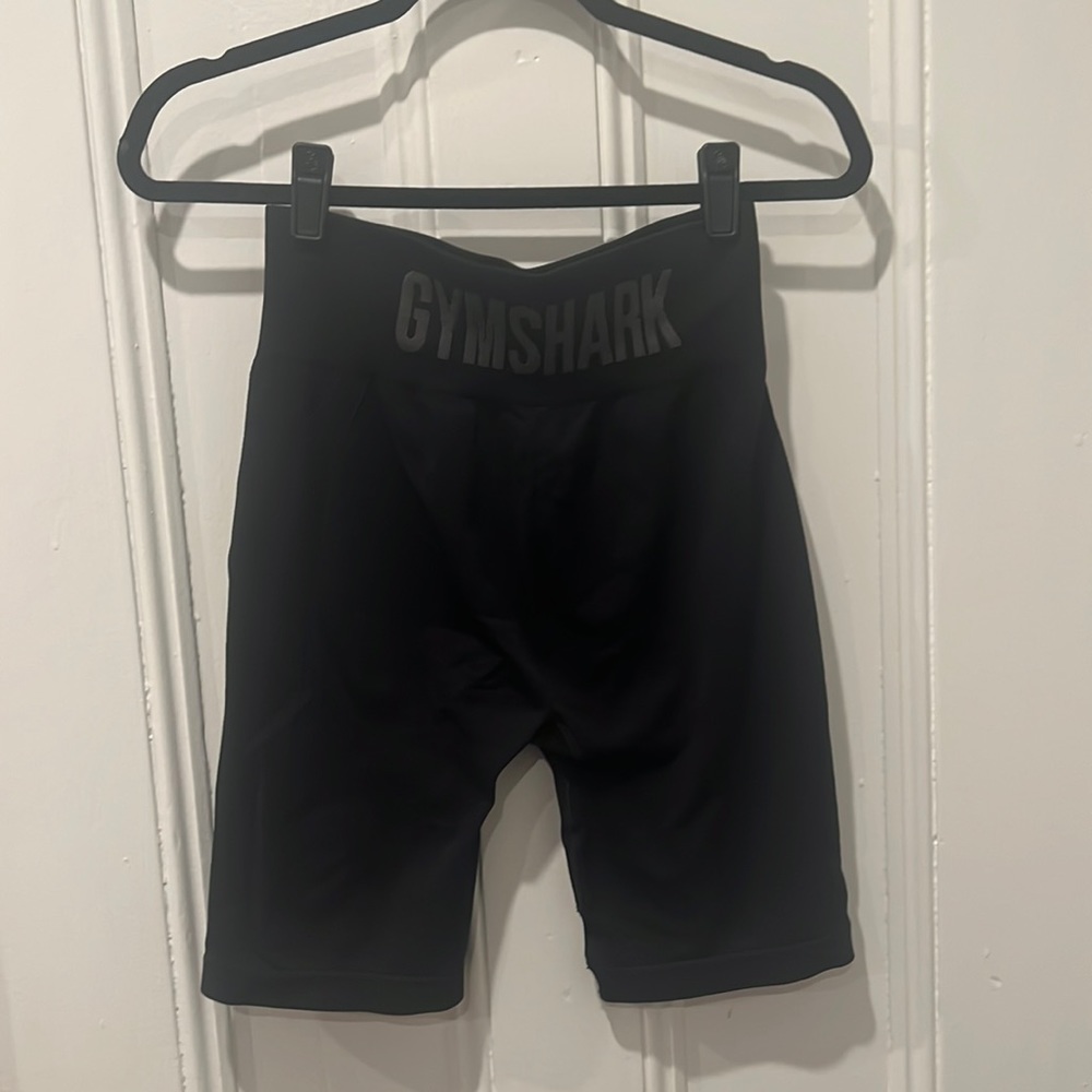 Black Gym Shark Biker Shorts
